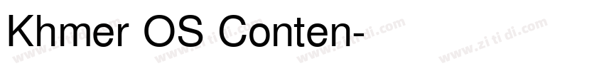 Khmer OS Conten字体转换